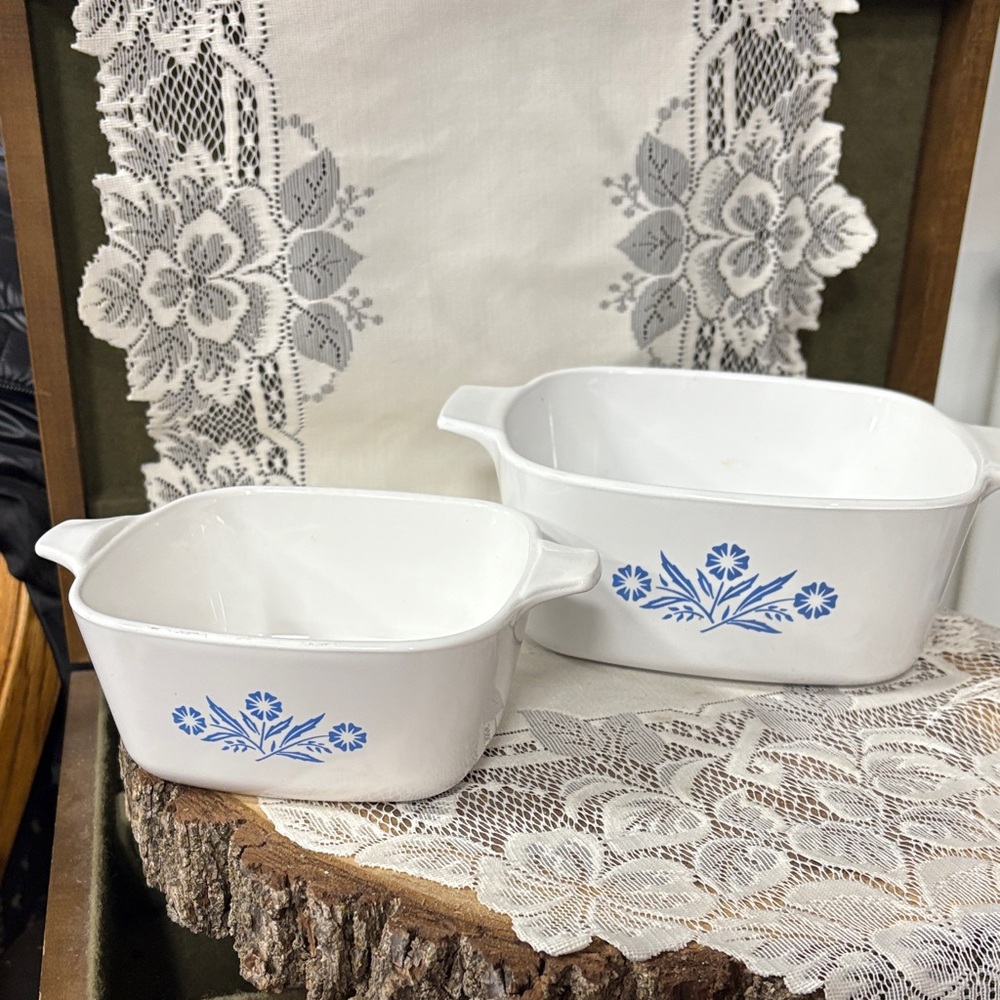 Corning Ware Conflower Blue serving/baking dishes